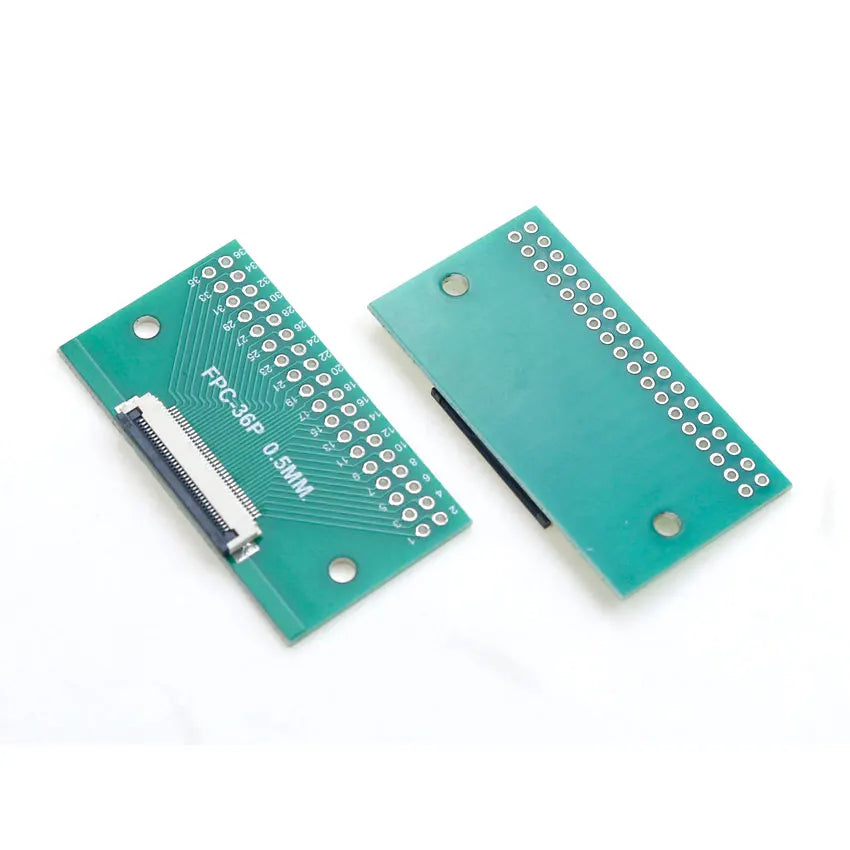 4P/6P/8P/10P/12P/14P/15P/16P/18P/20P/22P/24P/26P/30P/34P/80P FPC/FFC Flexible Cable Adapter Board 0.5mm SMT To 2.54mm Connector