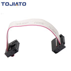 2pcs 10/20/30/50/100cm 10Pin Flat Ribbon Cable 2.54mm Pitch 2 Row Female to Female Wires IDC Ribbon 3D Printer Display Connector