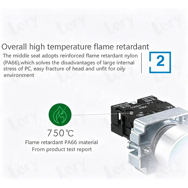 1Pcs XB2-BG21 XB2-BA31 XB2-BS54 22mm Knob Key Start Inching Power on Button Switch Self Reset Small Mushroom Head Emergency Stop