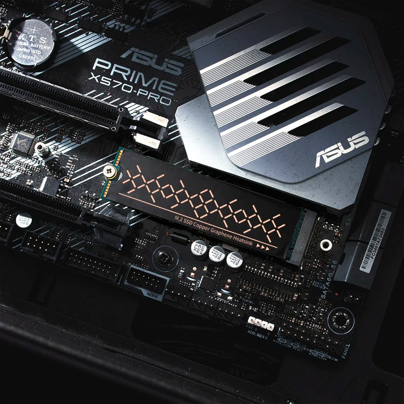 FinalCool NV02 Graphene M.2 SSD Heat Sink, Dual-Layer Graphene and Copper Foil Design Cooler Radiator for Laptop PC NVMe