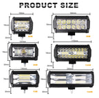 Car Work Light LED Offroad 4x4 Spotlights Fog Lamp Diode Headlight SUV ATV Tractor Boat Trucks Excavator Light Bar 12V 24V