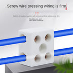 1 In 1 Out Ceramic Wiring Terminal Block 2 In 2 Out High-temperature Resistant Ceramic Terminal Post 250V Copper