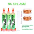 RMA‑223‑TPF 10ml Syringe No‑Clean Liquid Soldering Flux Paste for BGA Reballing SMD PCB Motherboard Chip Repair Welding Tools