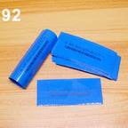 100pcs/lot Shrinkage packaging skin for lithium battery 18650 battery PVC heat shrinkable film insulating sleeve packaging skin