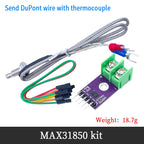 MAX31850 MAX6675 K,J,N,T,E thermocouple module temperature measurement acquisition and detection sensor