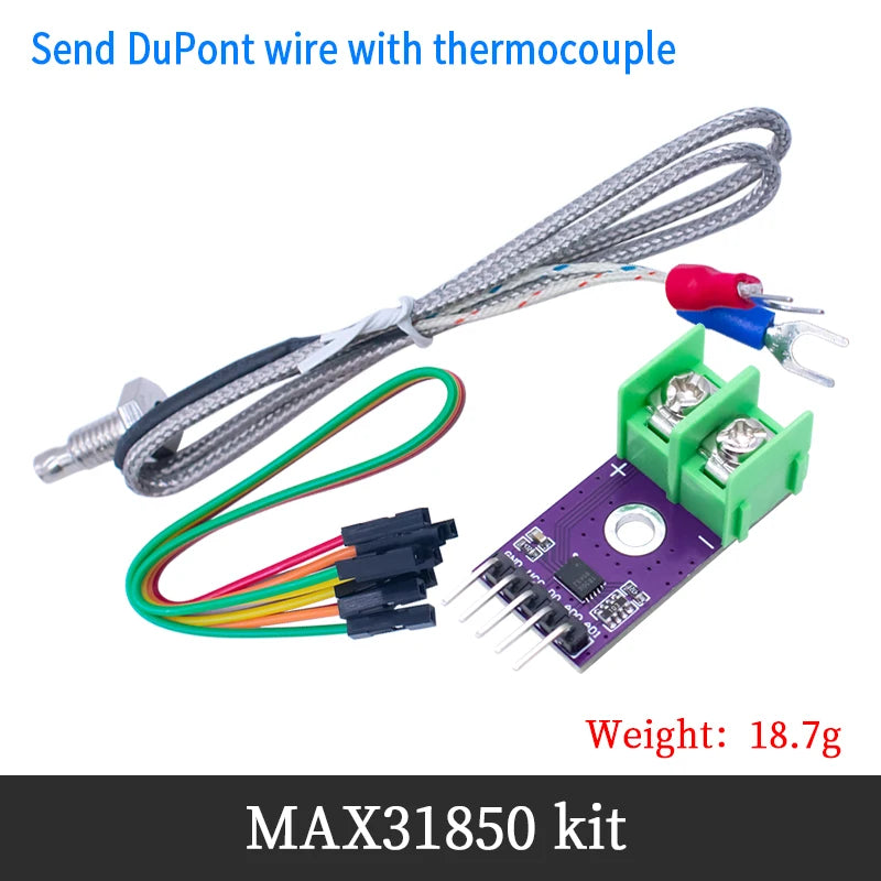 MAX31850 MAX6675 K,J,N,T,E thermocouple module temperature measurement acquisition and detection sensor