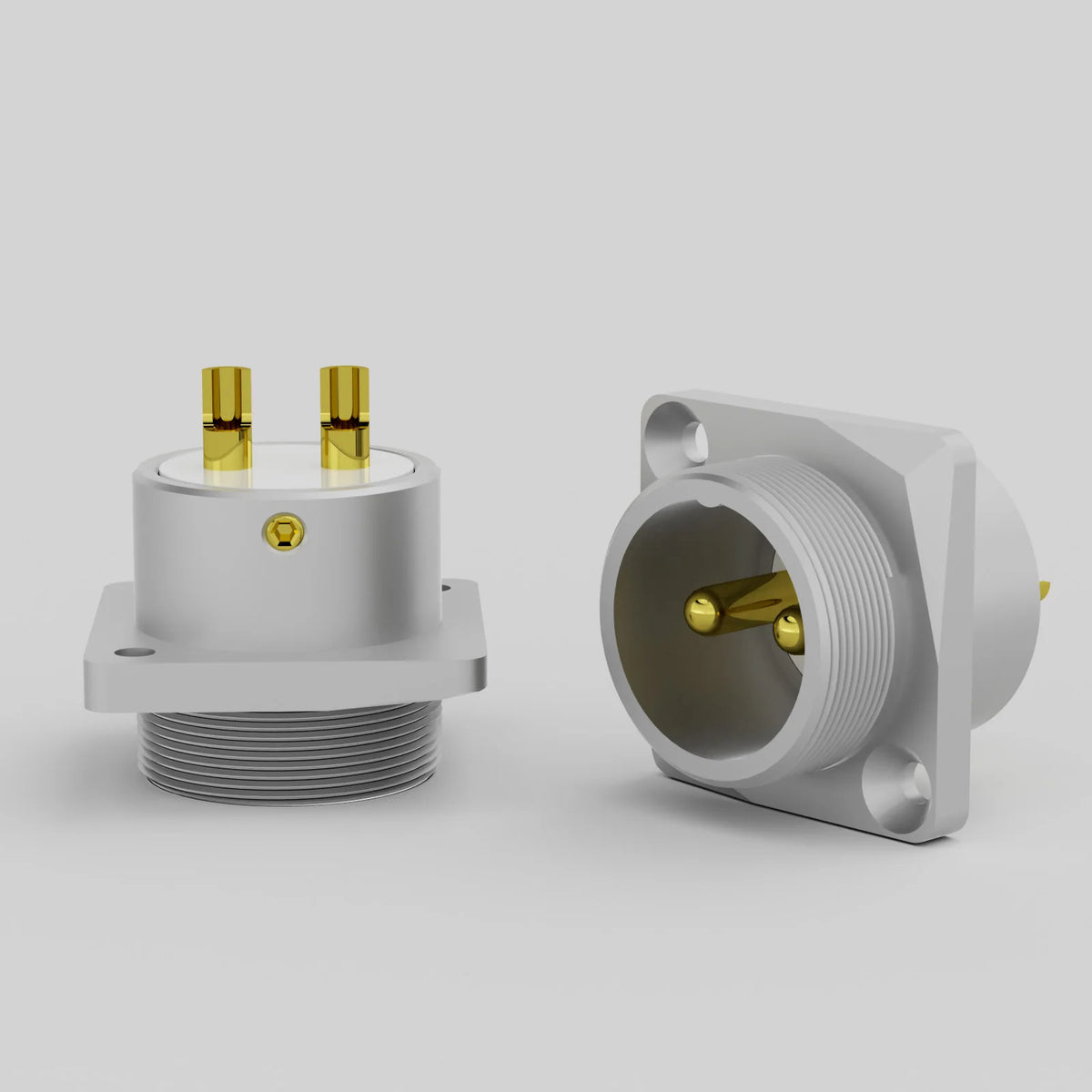 Monosaudio Pure Copper 2pin GX16 Male Socket Chassis GM16 24K Gold Plated Micro Male Connector