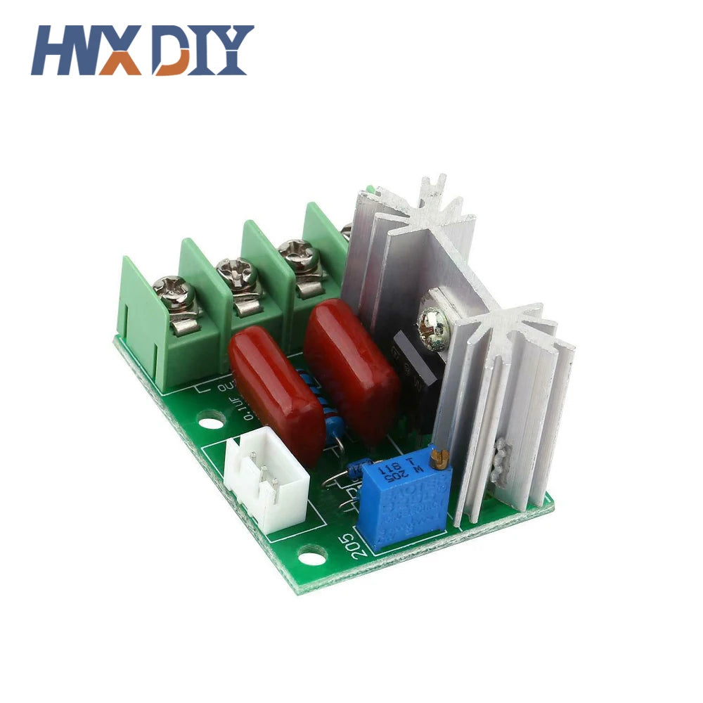2000W AC 220V SCR Voltage Regulator LED Dimming Dimmers High Power Motor Speed Controller Governor Module W/ Potentiometer