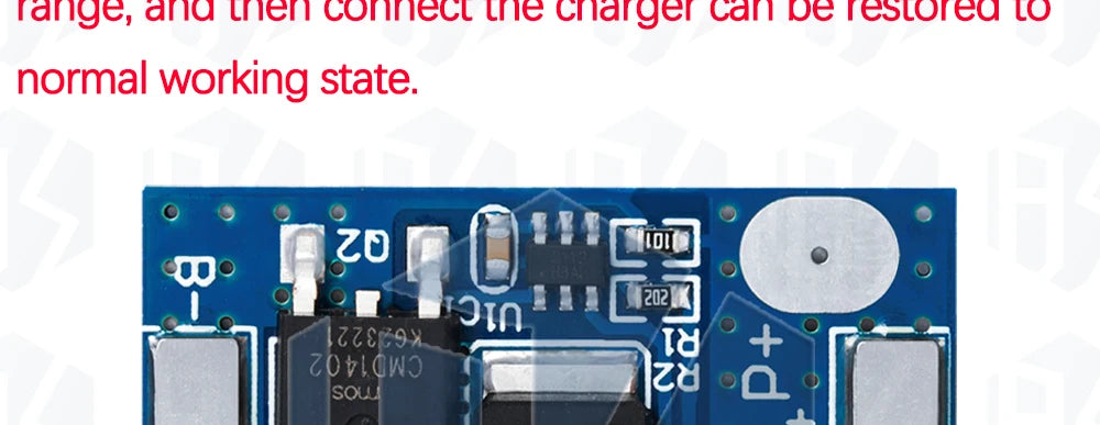 BS Lifepo4 Battery BMS 1S 3.2V 7A Charging Board Short Circuit Protection PCM Self Recovery With Temperature Protection