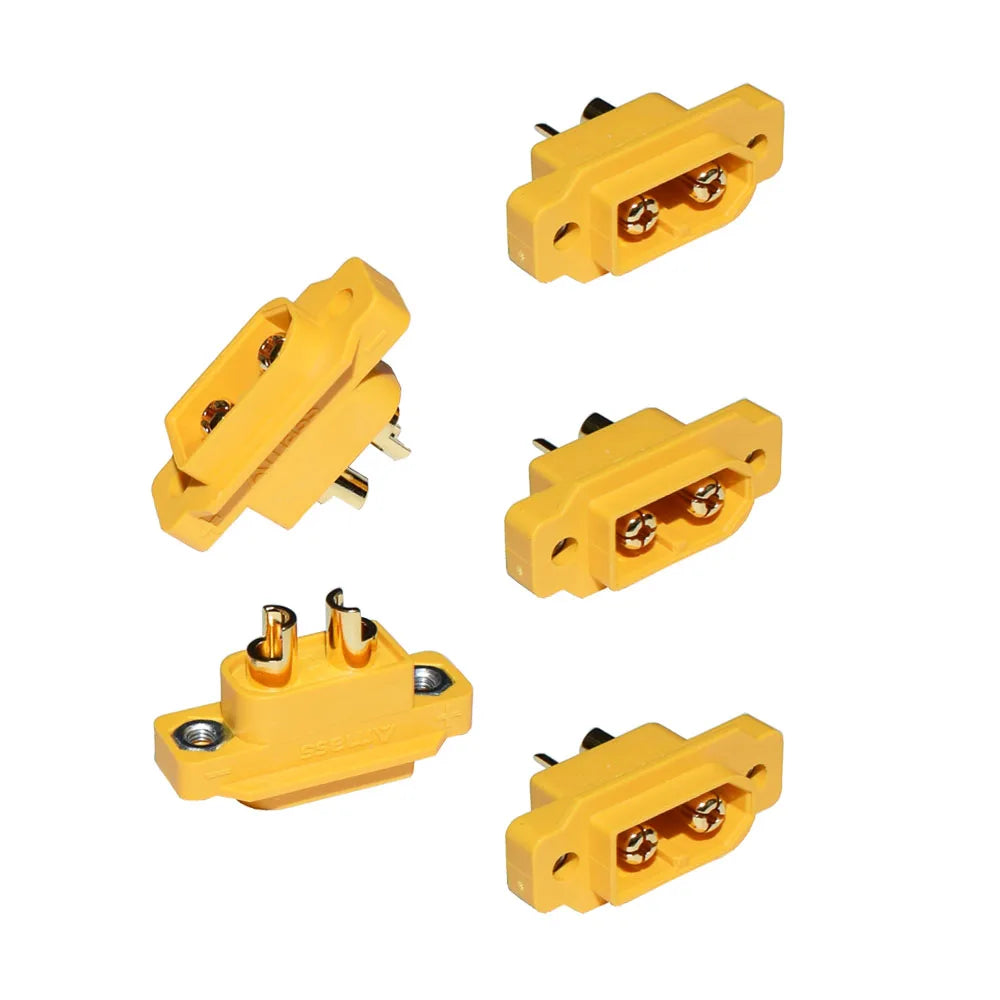 Amass XT60e m xt60e connector XT60E-M Mountable XT60e Male Plug Connector for RC Models Multicopter XT60E-M Connector XT60 Panel