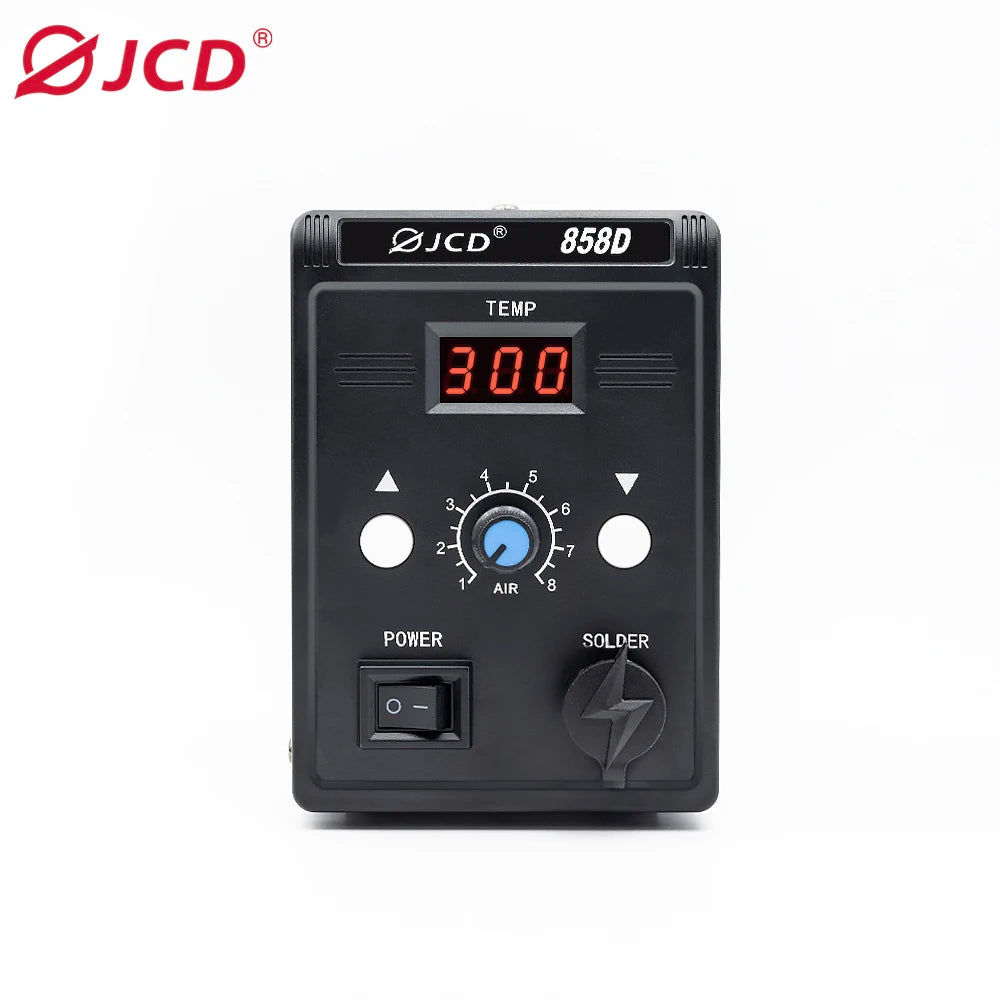 858D-B JCD Hot Air Gun BGA Rework Soldering Station, 220V SMD SMT Welding Repair Heat Gun