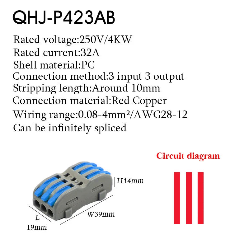 Wire Connector 222 3 4 5 Pin Splicing Terminal Blocks Led Strip Lighting Electric Quick Connectors Mini Conductor Rail Conector