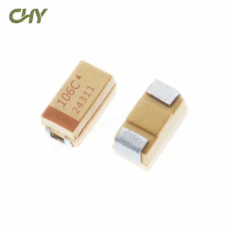 10PCS Tantalum Capacitor A B C D Type 6.3V 10V 16V 25V 35V 50V 4.7/6.8/10/15/22/33/47UF 100UF 150UF 220UF 330UF 470UF 680UF 106