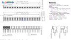 10pcs 2.0mm/2.54mm Pitch 1/2x40Pin Single/Double RowCrystal IC Socket Hole Round Male Female Pin Header Connector