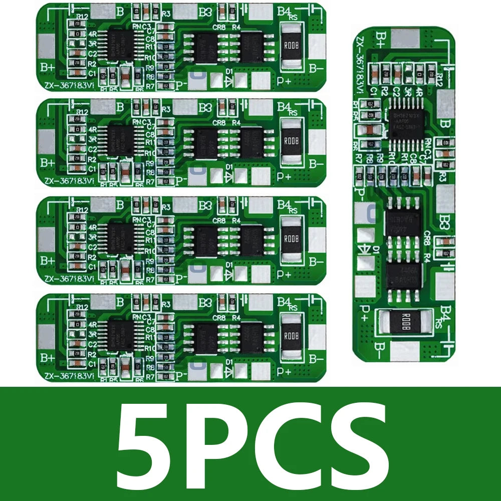 1~5PCS Over Protection! 4S 4A-5A 18650 Li-ion Lithium Battery Protection Board 4 Pack PCB BMS 4.25-4.35V To 2.3-3.0V