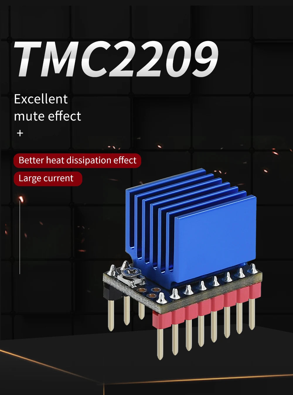 TMC2209 A4988 Nema 17Stepper Motor Driver TMC2209 Silent Drive Stepping Engine For CNC Laser Engraver 3D Printer