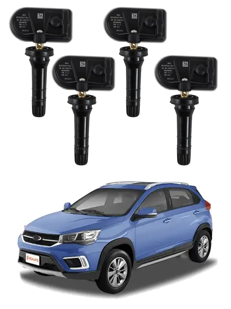 4PCS TPMS Tire Pressure Sensor For Chery Jaecoo J7 2024 802000277AA 802000121AA Tire Pressure Monitoring System 433MHz
