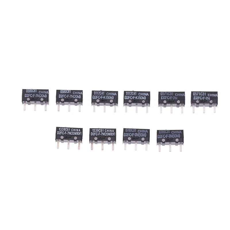 2PC Mouse Micro Switch D2FC-F-7N 10M 20M OF Mouse Button Switch D2FC-F-K(50M) D2FC FL-NH D2FS-F-N D2F D2F-01 D2F-01F-T D2F-F-3-7