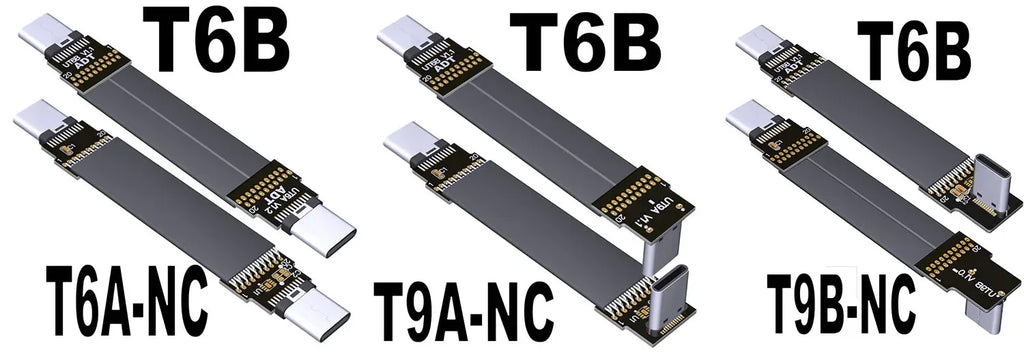 ADT-Link USB 3.2 Type-C to USB-C FFC USB C FPV Flat Slim Thin Ribbon FPC Cable Gen2x2 20Gbps 90°Adapter for Data Sync&Charging