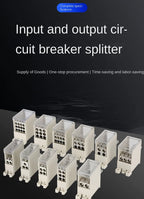 Breaker Junction Box 1 IN Mehrere-OUT FJ6G-63 Luft Schalter Terminal Block DZ47 Branch Terminal Universal Wire Connectors 4-16mm