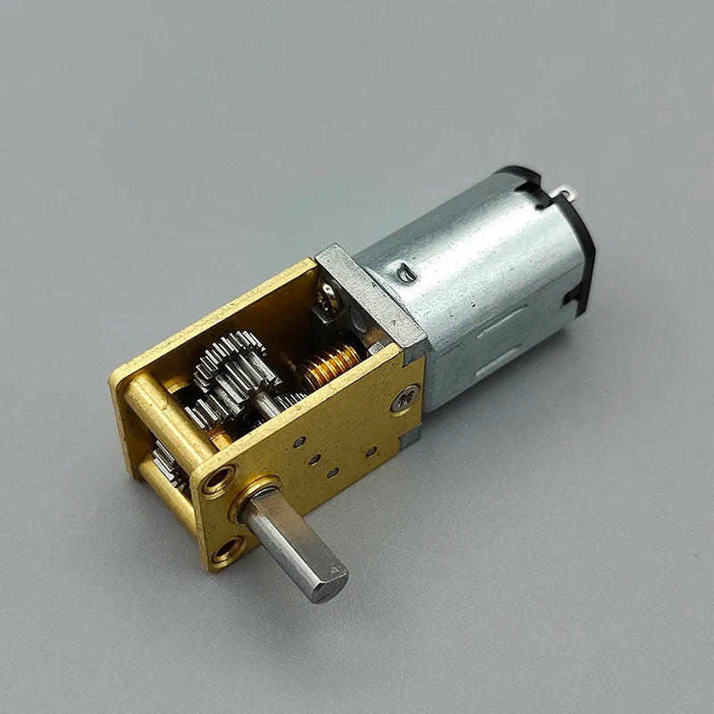 N20 Full Metal Gearbox Gear Motor DC 3V 6V 9V 12V 4RPM-381RPM Slow Speed High Torque Worm Gear Motor DIY Smart Car Robot Lock