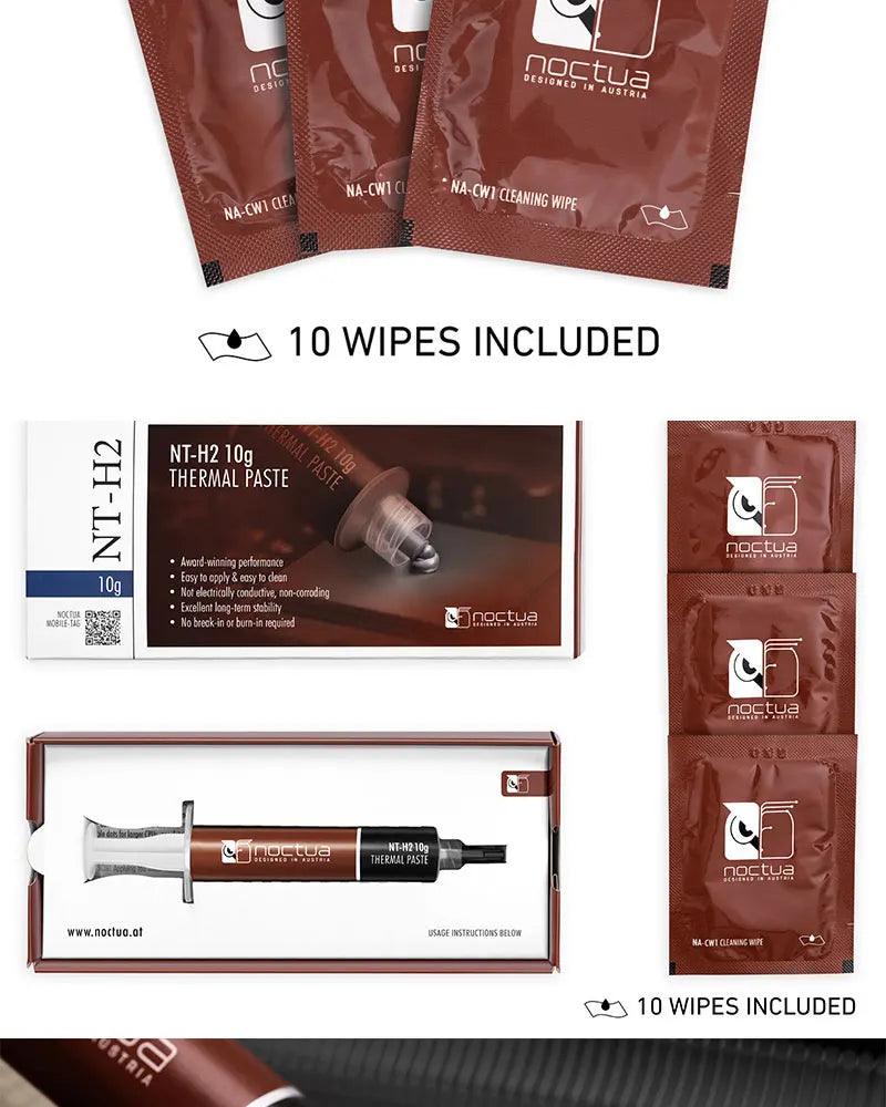Noctua NT-H2 NT-H1 3.5g 10g Thermal Conductive grease paste For Notebook Graphics CPU Thermal Conductive Grease Chassis Radiator