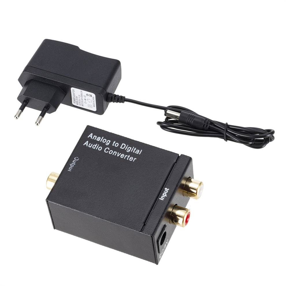 ADC Analog to Digital Audio Converter Analog to Optical Fiber Coaxial Signal ADC Spdif Stereo 3.5MM Jack 2*RCA Amplifier Decoder