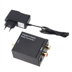 ADC Analog to Digital Audio Converter Analog to Optical Fiber Coaxial Signal ADC Spdif Stereo 3.5MM Jack 2*RCA Amplifier Decoder