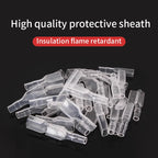 Locking plug spring terminal block 4.8/6.3Snap on self-locking insertion and extraction of cold pressed terminals 50/100 set