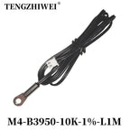 NTC Temperature Sensor Temperature Measurement Thermistor 10K B3950 1% M3M4M5M6M8M10 Inverter Fan Wire Ear Fixed Probe