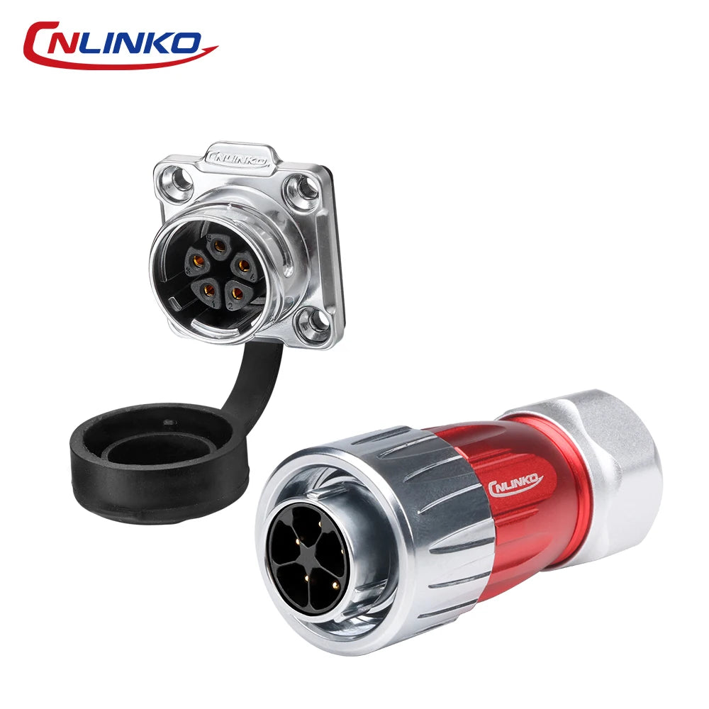 CNLINKO DH20 Electrical Connector Industrial Waterproof IP68 Soldering Wire Heavy Duty Metal Connector for Construction & Mining