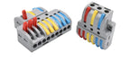 5pcs/lot Splitter Cable Push-in Lever Connection Terminal Block 1 In Multiple Out Combined Compact Quick Splice Wire Connector