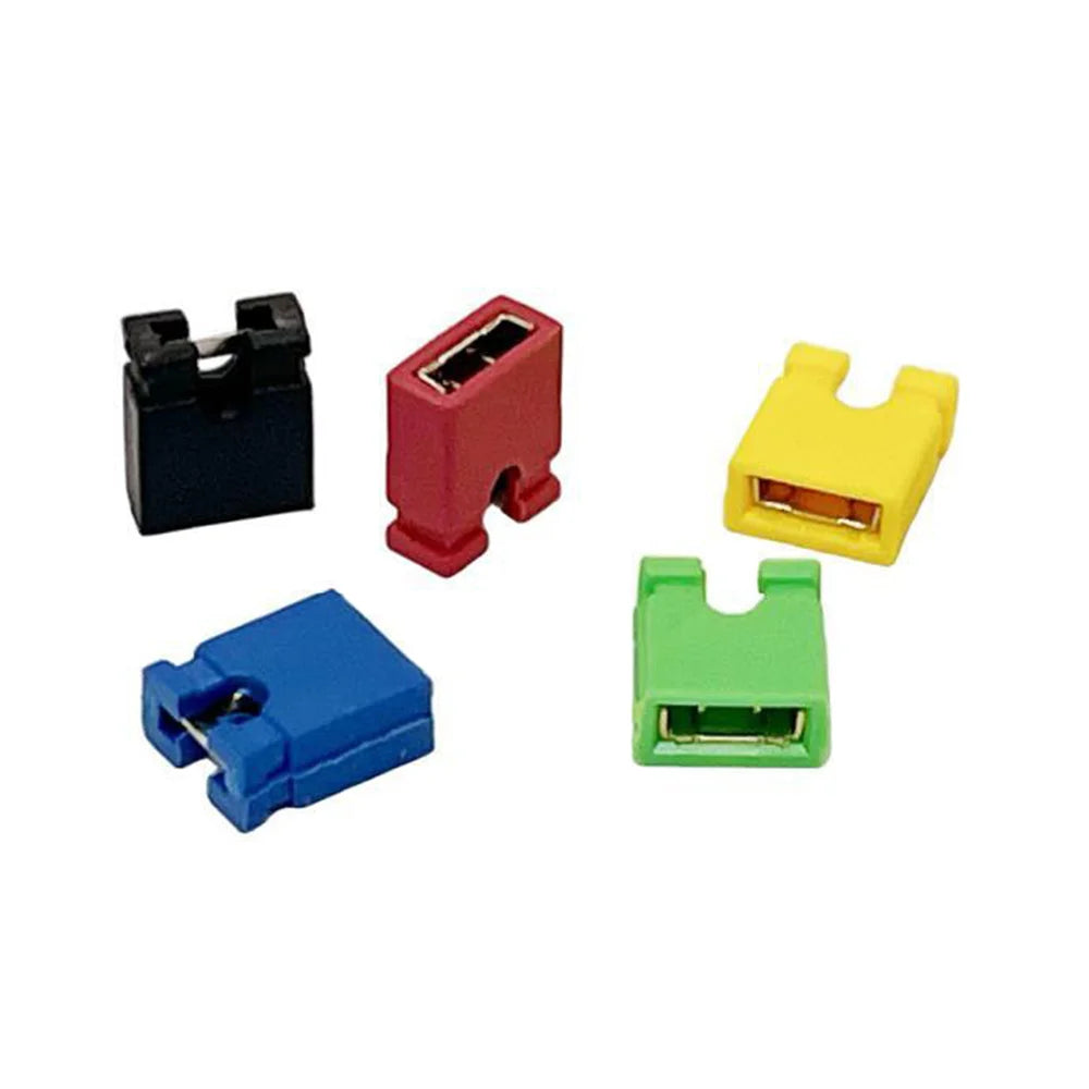 200PCS Jumper Caps Kit 2.54mm Long Handle Circuit Board Short Circuit Cap Pin Blocks for Arduino Raspberry Pi Electronics