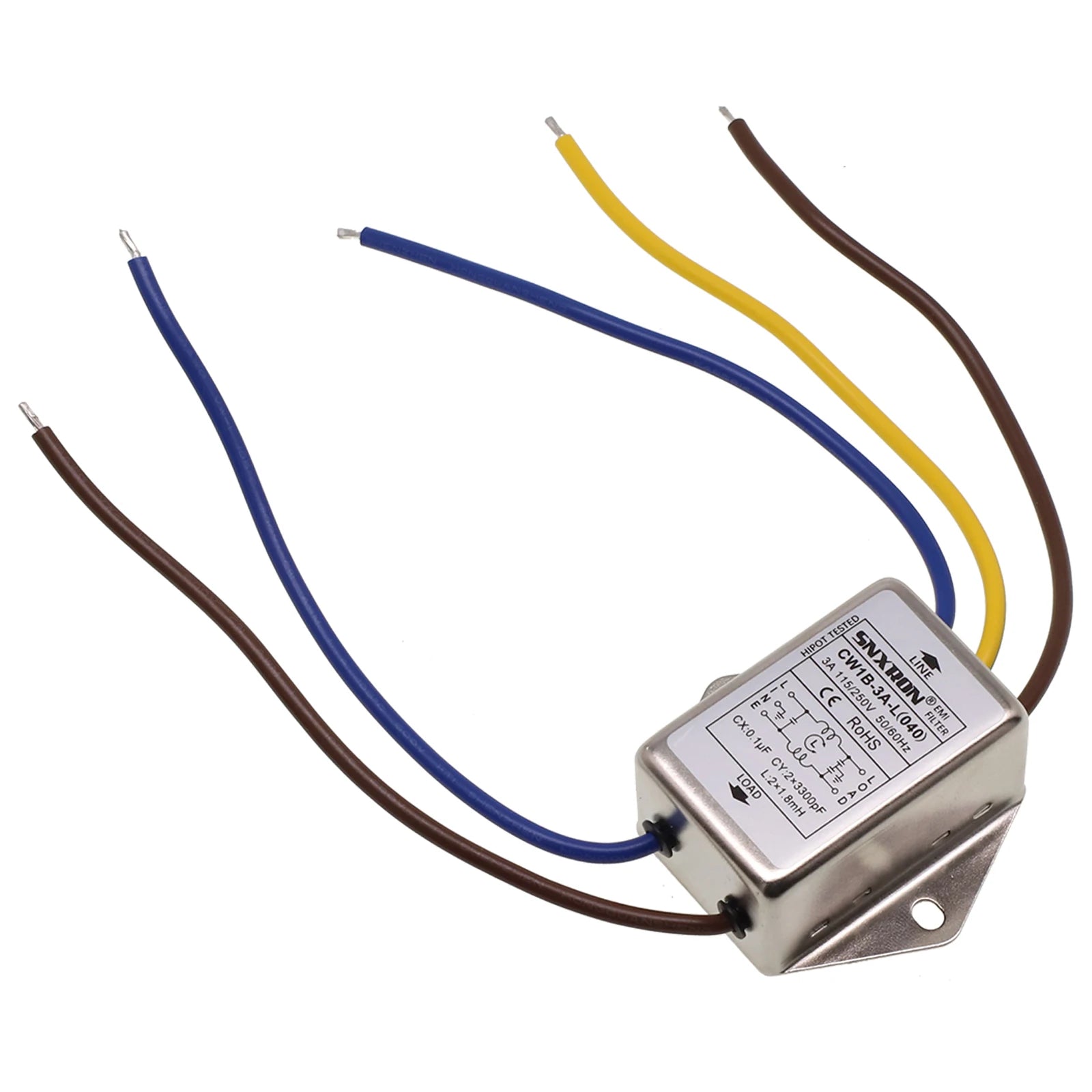 Power Filter Line Audio Purifier CW1BL AC 250V AntiInterference Designed for Electrical and Household Equipment Rated 3A 6A 10A