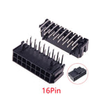 10/100Pcs 3.0mm Wafer Micro-Fit 3.0 Connector PCB Male Header Right Angle 2 4 6 8 10 12 14 16 18 20 22 24 Pin Board Solder 43045