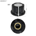 2pcs A01 A02 A03 A04 A05 Silver Tone Top Potentiometer Volume Control Rotary for 6.35mm Shaft Guitar Volume Knob