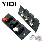 2pcs 6pcs 10pcs 2 3 4 Positions Connector Terminal Push In Jack Load Spring 4 Poles Audio Speaker Terminals Plug Socket Clip