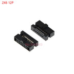 5/10pcs 1.27mm Pitch Fc-6/8/10/16/20/40 Pin Female Header Idc Socket Connector For 0.635mm Flat Ribbon Cable Wire 6p 10p 20p 40p