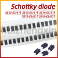 20PCS SS12-E3/61T S2 SS13-E3/61T S3 SS14-E3/61T S4 SS15-E3/61T S5 SS16-E3/61T S6 1A Schottky diode SMA/DO-214AC