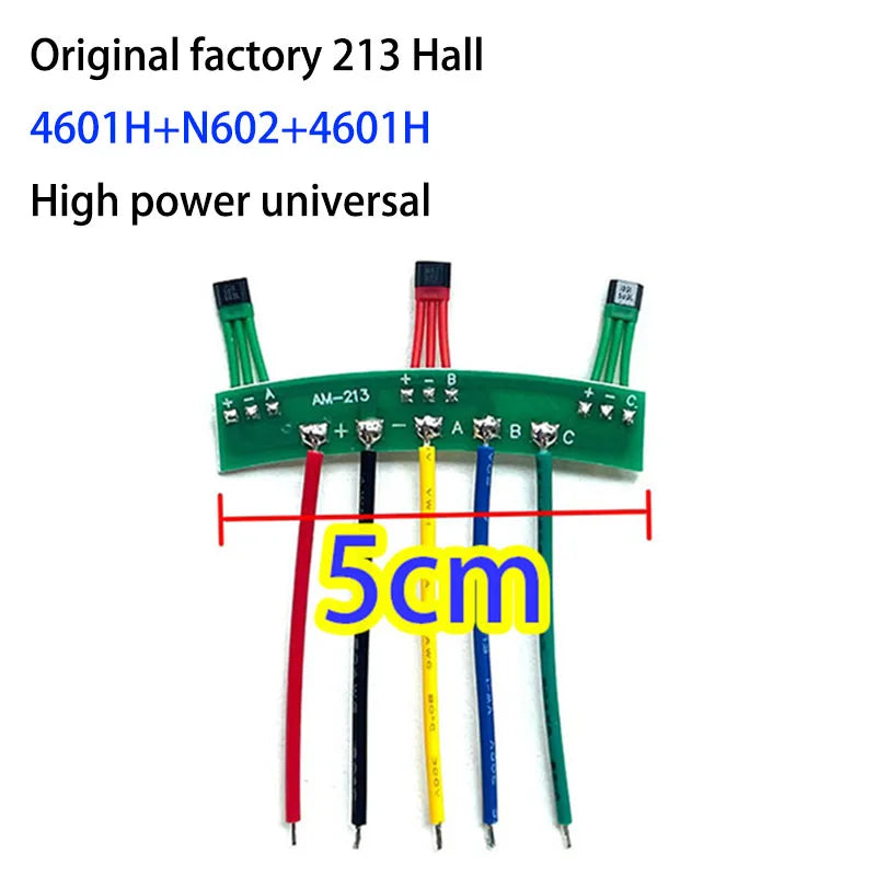 213 Brushless DC Motor Hall Sensor N602 4601H Hall Electronic Strip Board and Cable, Suitable for New Standard Electric Vehicle
