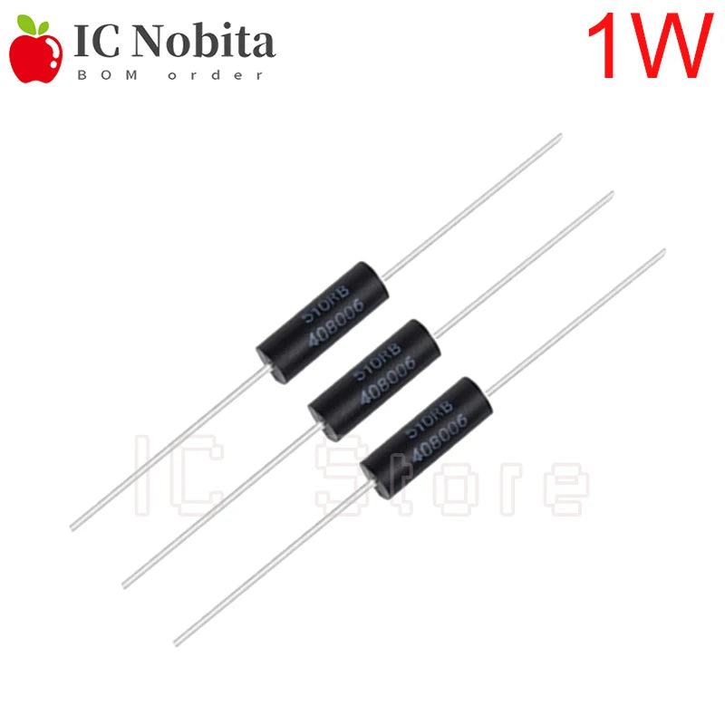 1PCS 1W EE High Precision Resistor 1R-10MR 0.1% Non-Inductive Low Temperature Coefficient Drift Sampling Resistor TCR Metal Film