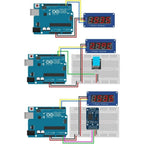 5PCS 4 Digits 7 Segment Digital Tube TM1637 LED Display Module I2C with Jumper Wires Clock Display for Arduino and Raspberry Pi