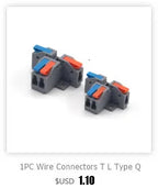 1PC Wire Connector Electric Cable Led Conectors Fast Terminals Blocks Docking Butt Household Electrician Tools For 4mm² 6mm²