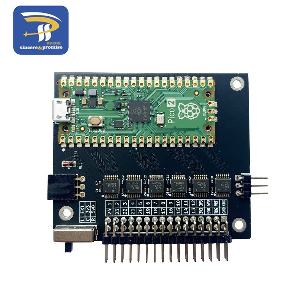 Logic Analyzer V6.0 RP2350 Pico 2 - 400MHz 24 Channel Logic Analyser for Circuit Analysis -Y18A