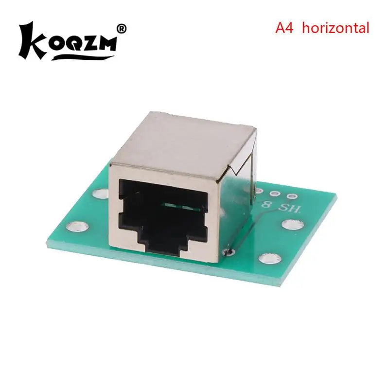 1Pcs RJ45 Adapter Board To XH2.54 Modular Ethernet Connector Adapter Network Interface + Breakout Board + Pin Header