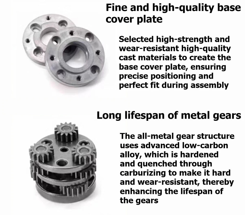 42MM planetary gearbox, 775 reduction motor. It can be equipped with 775 or 795 motors.