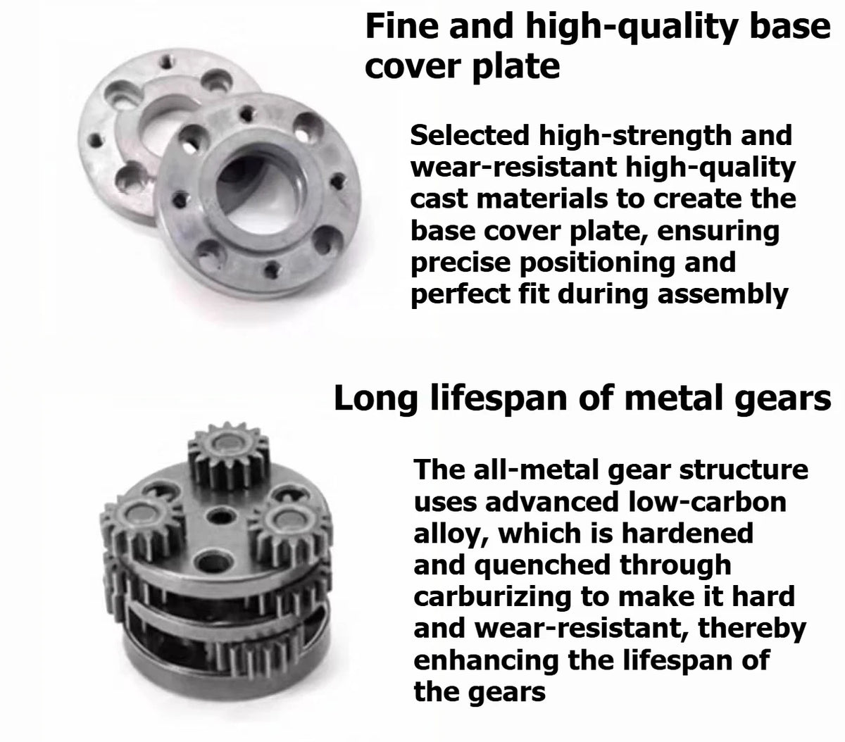 42MM planetary gearbox, 775 reduction motor. It can be equipped with 775 or 795 motors.