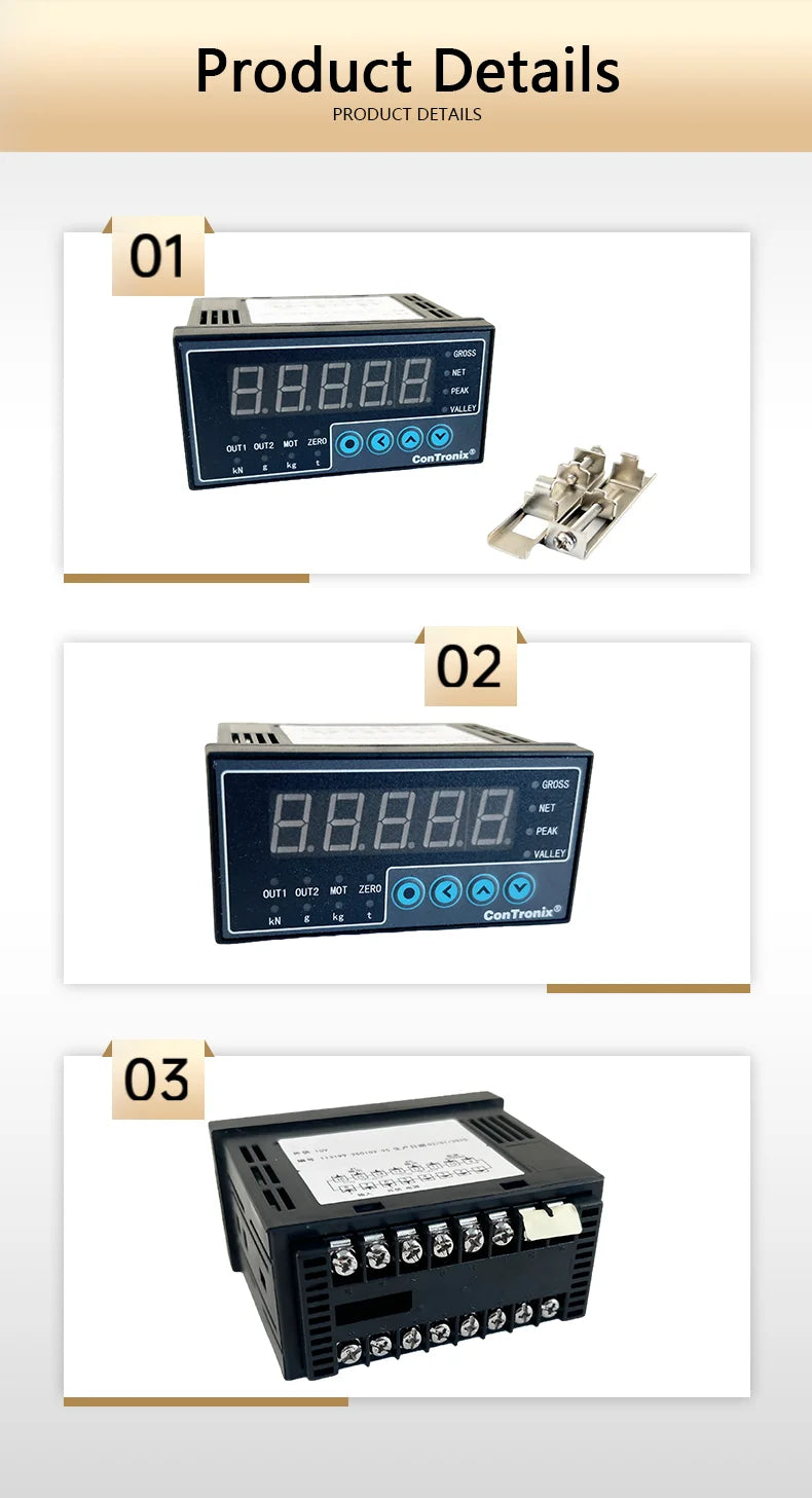 S Shape Tension Compression Load Cell & Display 5kg~5t, Alloy Steel Sensor, IP66 Waterproof, for Crane Hopper Control System