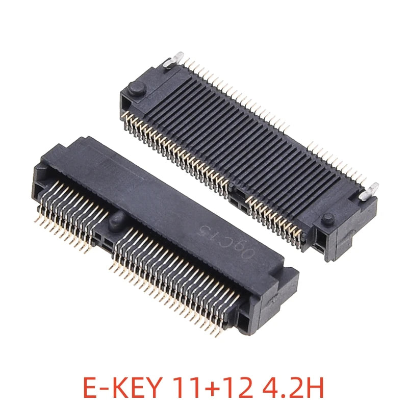 2PCS M.2 NGFF Connector 67Pin SSD Interface Socket H=3.2/4.2/4.8/6.7/8.5mm for Solid State Drive Adapter