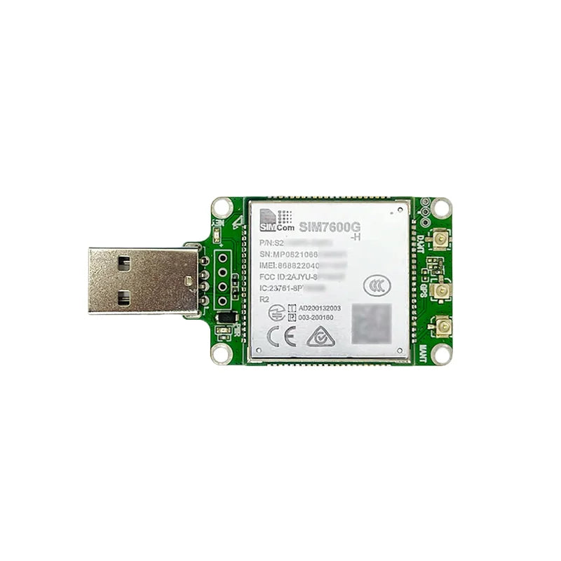 SIMCOM SIM7600 Series SIM7600G/ SIM7600E/SIM7600G-H/SIM7600E-H/SIM7600E-H1/SIM7600E-L1C/SIM7600SA/NA/JC-H 4G LTE Cat4 USB Dongle